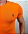 Camiseta Masculina PRL Laranja Logo Azul - Imagem 2