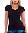 Blusa Baby Look Feminina Manga Curta Básica Lisa - Imagem 2