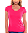 Blusa Baby Look Feminina Manga Curta Básica Lisa - Imagem 1