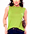 Blusa Regata Feminina Gola Média Lisa Básica Tamanho Único - Imagem 1