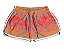 Short Feminino Tactel Laranja Degradê Polvos - Imagem 1