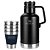 Garrafa Térmica STANLEY com 04 Copos Classic Outdoor Growler Gift Set 1.9 Litros Preto - Imagem 1