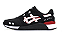 Tênis Masculino ASICS Gel Lyte III Preto detalhes Vermelho - Imagem 2