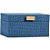 Caixa em MDF ENTRECASA Retangular Revestida em Canvas com 24x15 cm Azul - Imagem 1