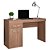 Mesa Office Escrivaninha Demobile Vitoria com 01 Porta e 01 Gaveta Nogal Touch - Imagem 1