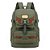 Mochila Masculina Material Textil Grande Universitária Super Resistente Verde - Imagem 1
