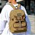 Mochila Masculina Material Textil Grande Universitária Super Resistente Verde - Imagem 7