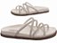 Sandália Feminina TORRICELLA Papete Birken 4 Tiras Off White - Imagem 3