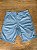 Bermuda Masculina Sarja PRL Azul Logo Preto - Imagem 1