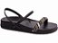 Sandália Feminina TORRICELLA Papete Birken Preto Strass Coloridos - Imagem 7