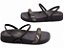 Sandália Feminina TORRICELLA Papete Birken Preto Strass Coloridos - Imagem 2