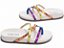 Sandália Feminina TORRICELLA Papete Birken Off White Spikes ABS Metalizados Coloridos - Imagem 2