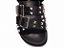 Sandália Feminina TORRICELLA Papete Birken Preto Fivelas e Spikes ABS Prata - Imagem 3