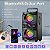 Caixa de Som TOPROAD portátil bluetooth 60w sem Fio Estéreo Karaokê Festa Subwoofer Suporte para Rádio FM Luz Led Rgb Preto - Imagem 4