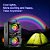 Caixa de Som TOPROAD portátil bluetooth 60w sem Fio Estéreo Karaokê Festa Subwoofer Suporte para Rádio FM Luz Led Rgb Preto - Imagem 9