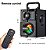 Caixa de Som TOPROAD Bluetooth Portátil sem Fio Estéreo Alto-falantes Subwoofer Coluna Suporte para Rádio FM Luzes Rgb com Controle Remoto Preto - Imagem 6