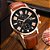 Relógio Masculino LIANDU de Couro Luxo Quartzo Design de Moda com 04 Peças + Pulseira Especial - Imagem 2