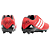 Chuteira Masculina ADIDAS Predador Campo Vermelho com Branco - Imagem 3