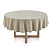 Toalha de Mesa Redonda 6 Lugares KARSTEN Sienna 1.78m Noz Moscada - Imagem 1