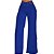 Calça Feminina em Malha Wide Leg Cintura Alta Fashion Preta / Azul - Imagem 2