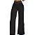 Calça Feminina em Malha Wide Leg Cintura Alta Fashion Preta / Azul - Imagem 3