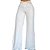 Calça Feminina em Malha Wide Leg Cintura Alta Fashion Amarelo / Branco / Rosa - Imagem 2