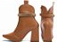 Bota Feminina TORRICELLA Bico Fino Cano Médio Caramelo Detalhes em Strass Caramelo - Imagem 4
