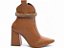 Bota Feminina TORRICELLA Bico Fino Cano Médio Caramelo Detalhes em Strass Caramelo - Imagem 3