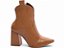 Bota Feminina TORRICELLA Bico Fino Cano Médio Caramelo Detalhes em Strass Caramelo - Imagem 2