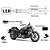 Câmera DVR para Moto ALLWINNER Câmera Frontal Dupla Gravador Traseiro Visão Noturna Sensor G Preto - Imagem 3