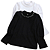 Blusa Feminina Infantil Gola Redonda com Detalhe Manga Comprida com Punho Algodão - Imagem 2