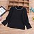 Blusa Feminina Infantil Gola Redonda com Detalhe Manga Comprida com Punho Algodão - Imagem 7