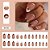 Unhas Postiças Amendoadas Longas com Linha Dourada 24 Peças - Imagem 3