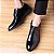 Sapato Masculino Social Couro Sintético Design Italiano Preto - Imagem 5