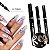Caneta de Esmalte Nail Art Cromado Gel Efeito Espelho Pintura Metálica Profissional e DIY - Imagem 1