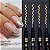 Caneta de Esmalte Nail Art Cromado Gel Efeito Espelho Pintura Metálica Profissional e DIY - Imagem 2