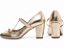 Sapato Boneca TORRICELLA Mary Jane Metalizado Ouro Light com Laço Verniz Off White - Imagem 2