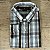 Camisa Masculina PRL Manga Longa Xadrez Preto - Imagem 1