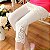 Calça Legging Feminina em Malha Curta Detalhe em Renda - Imagem 6