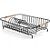 Escorredor de Louça OIKOS de Ferro e Bambu com 36x27 cm Preto - Imagem 1