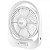 Ventilador WINNING STAR ST-4056 12" com 05 Pás Recarregável 6V Bivolt Branco - Imagem 1