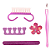 Kit Manicure e Pedicure Espátula Lixa + Acessórios - Imagem 1