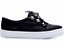 Tênis Feminino TORRICELLA Slip On Napa Preto Passantes Dourados - Imagem 3
