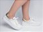 Tênis Feminino TORRICELLA Napa Branco ilhós e Spikes Dourados - Imagem 7