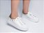 Tênis Feminino TORRICELLA Napa Branco ilhós e Spikes Dourados - Imagem 2