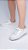 Tênis Feminino TORRICELLA Napa Branco ilhós e Spikes Dourados - Imagem 8