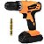 Parafusadeira MEGA STAR FZ853 1.250 rpm Recarregável Bivolt Laranja com Preto - Imagem 1