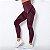 Calça Legging Feminina Fitness sem Costura Cintura Alta Tela Vinho Tinto - Imagem 2