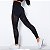 Calça Legging Feminina Fitness sem Costura Cintura Alta Tela Preto - Imagem 2