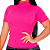 Blusa Baby Look Feminina Gola Alta Tecido Canelado Manga Curta Tamanho Único - Imagem 1